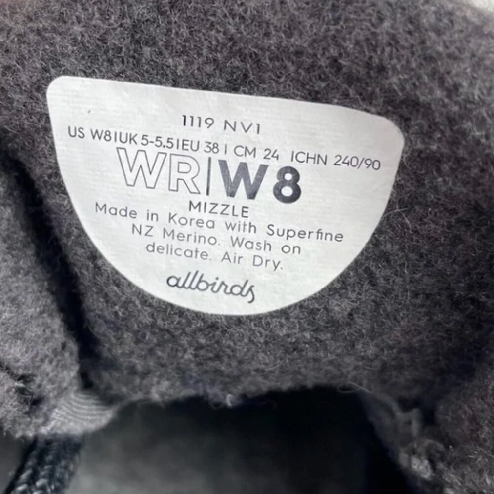 allbirds Women's Black Wool Runner Sneakers - Picture 8 of 8